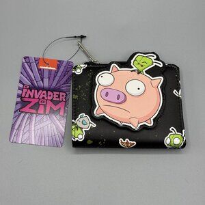 Nickelodeon Invader Zim Gir & Pig Flap Wallet NEW
